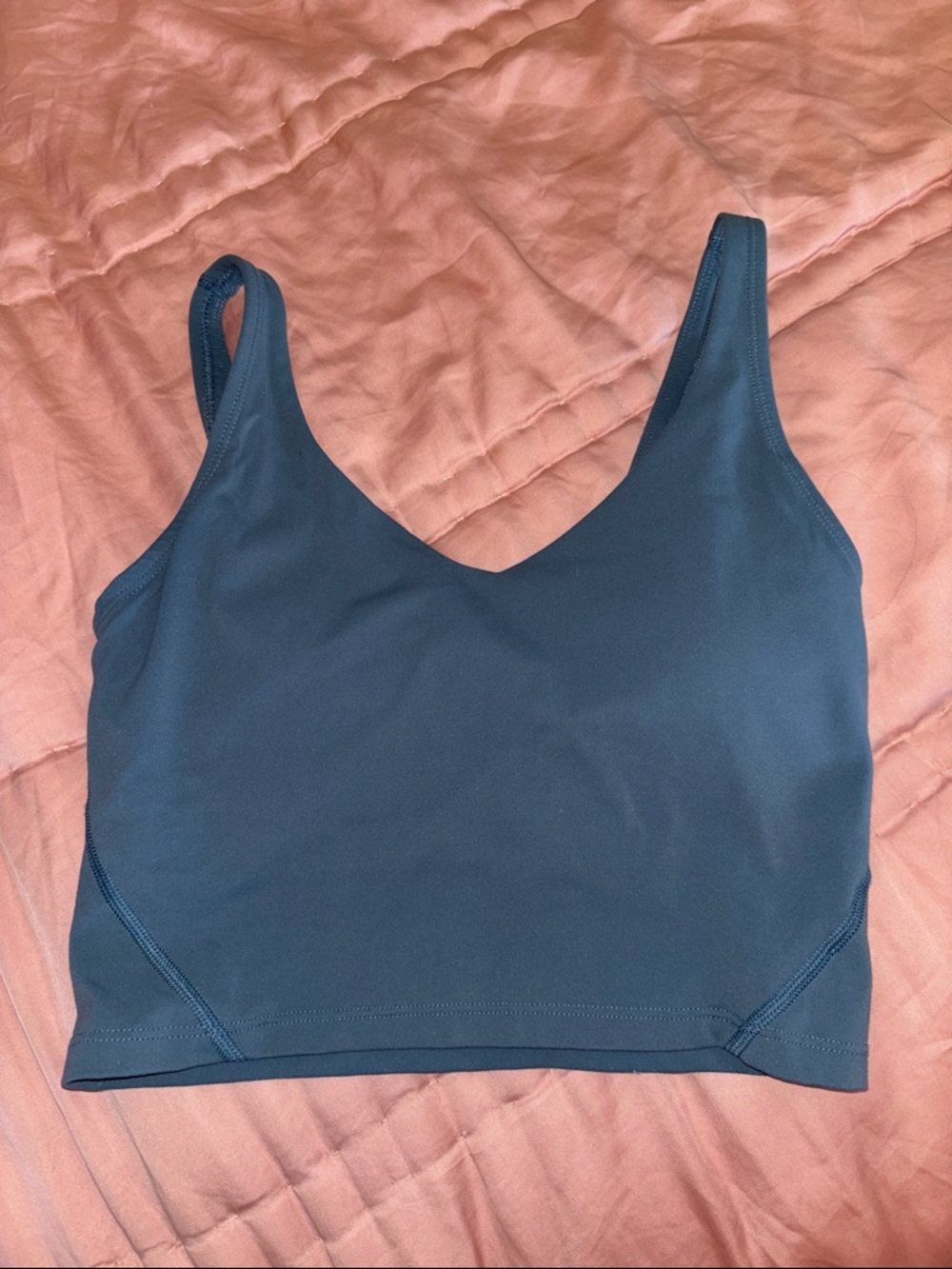 Everyday Scoop Neck Bralette in Slate Blue